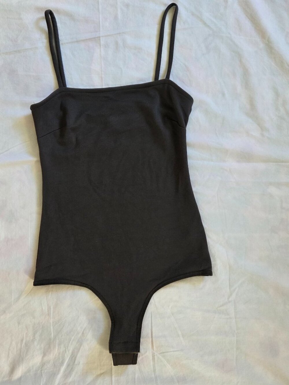 Free People Intimately Square Neck Bodysuit in Dark Green Size Xs